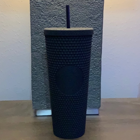 Starbucks Venti Matte Black Studded Cup